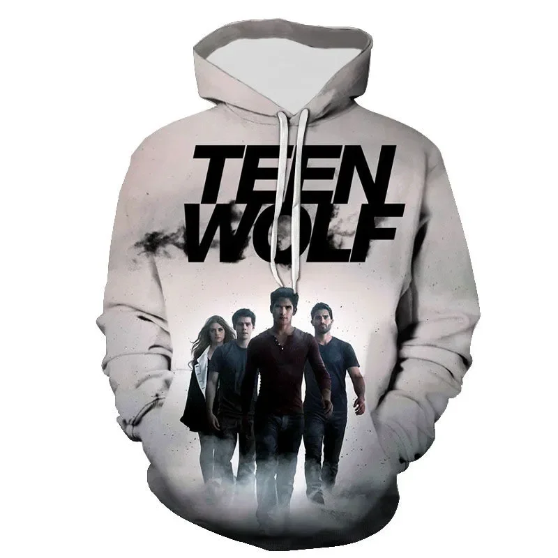 Casual Long Sleeve Autumn Harajuku Women Hoodies TEEN WOLF 3D Printed Men's Pullovers Streetwear Men Sweatshirt