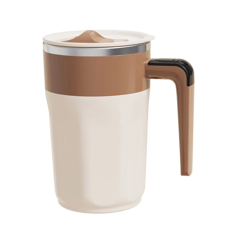 400ML Mixing Cup LED Temperature Display Coffee Cup 316 Stainless Steel Magnetic rotating stirring Milk Coffee Self Stirring Mug