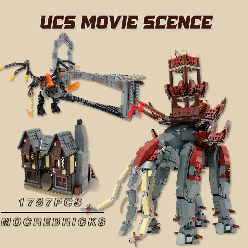 

Movie UCS Oliphant Scence MOC Collection Toys Building Blocks Technology Bricks DIY Assembly Creative Model Xmas Gifts