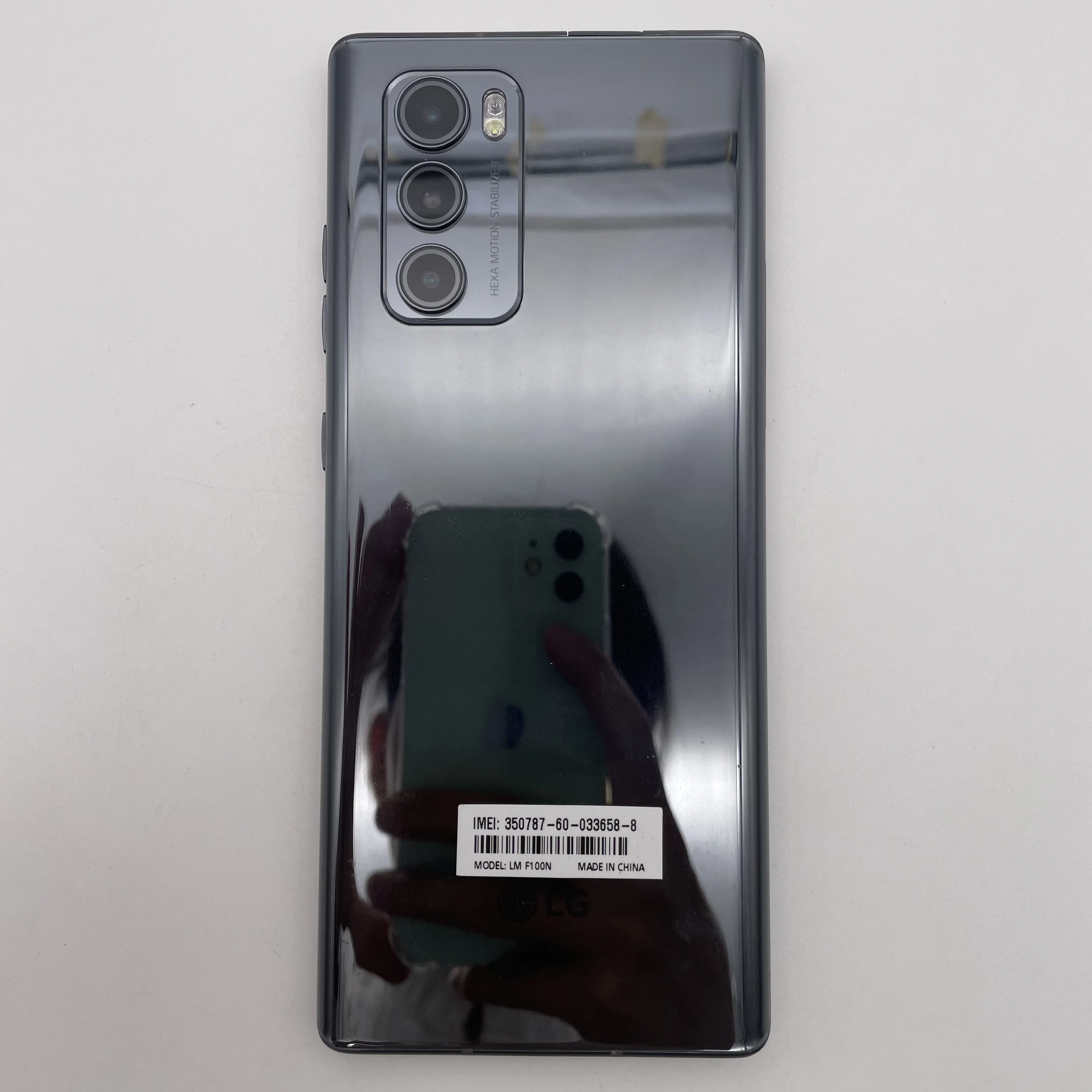 オリジナルのロック解除済みLG Wing 5G F100N/F100VM/F100TM 指紋認証 