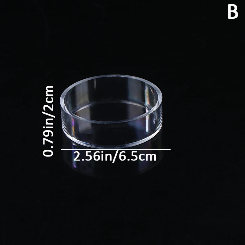 Akvaryum besleyici akrilik şeffaf balık yuvarlak kare yemekleri karides yiyecek kutusu balık ve karides besleme aksesuarları