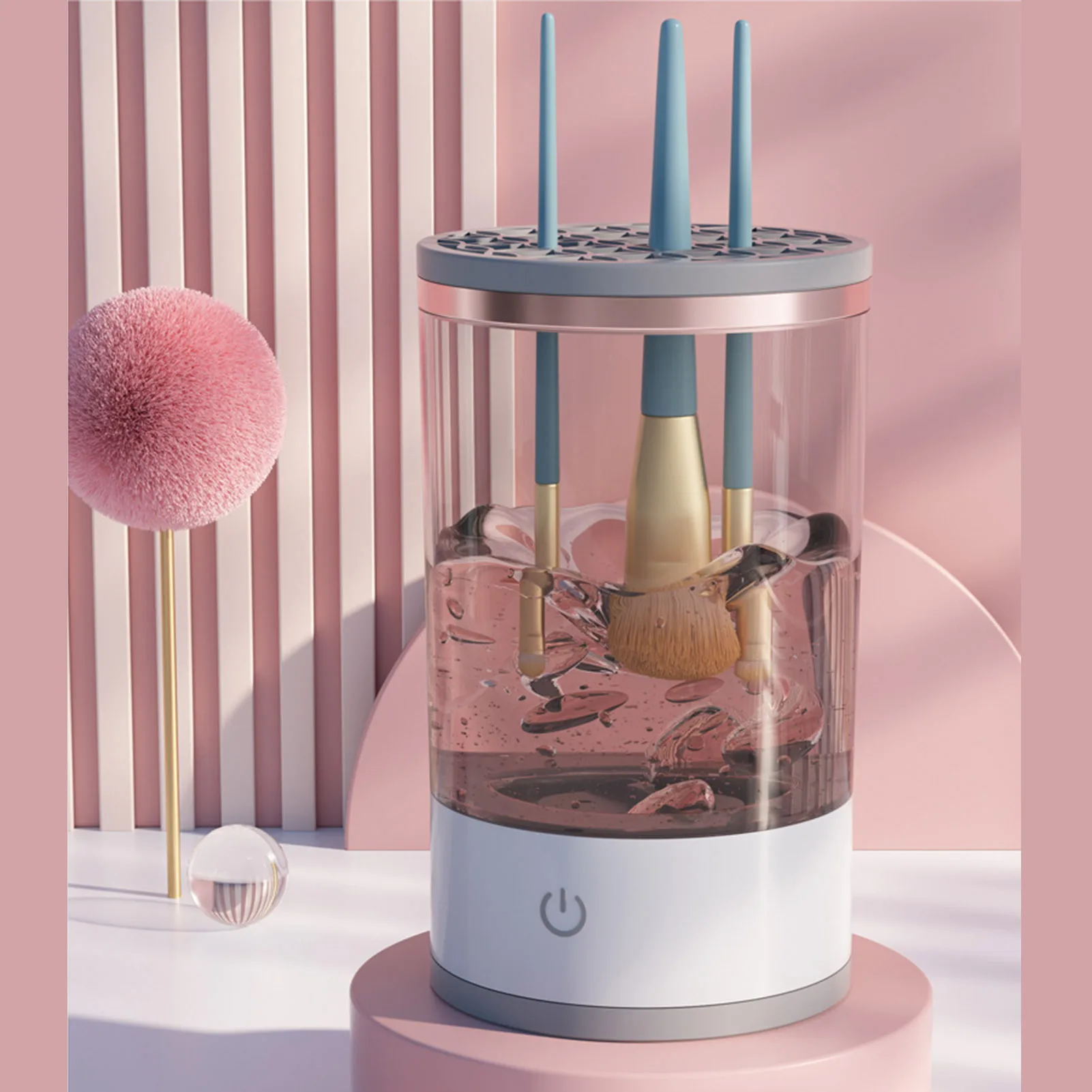 Automatic Makeup Brush Cleaner machine Fast Washing and Drying Electric