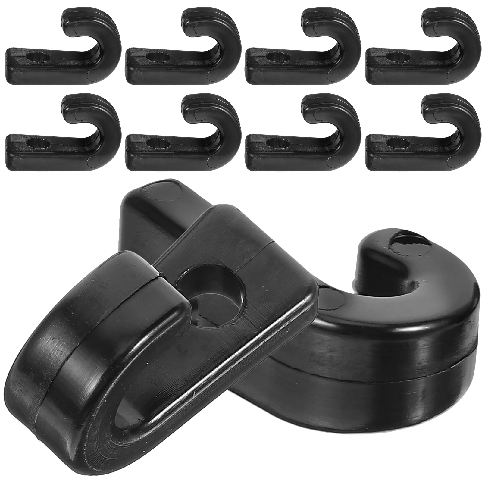 

10pcs Outdoor Canoe Hooks Sturdy Lashing Hooks Multi-function Bungee Hooks Kayak Accessory