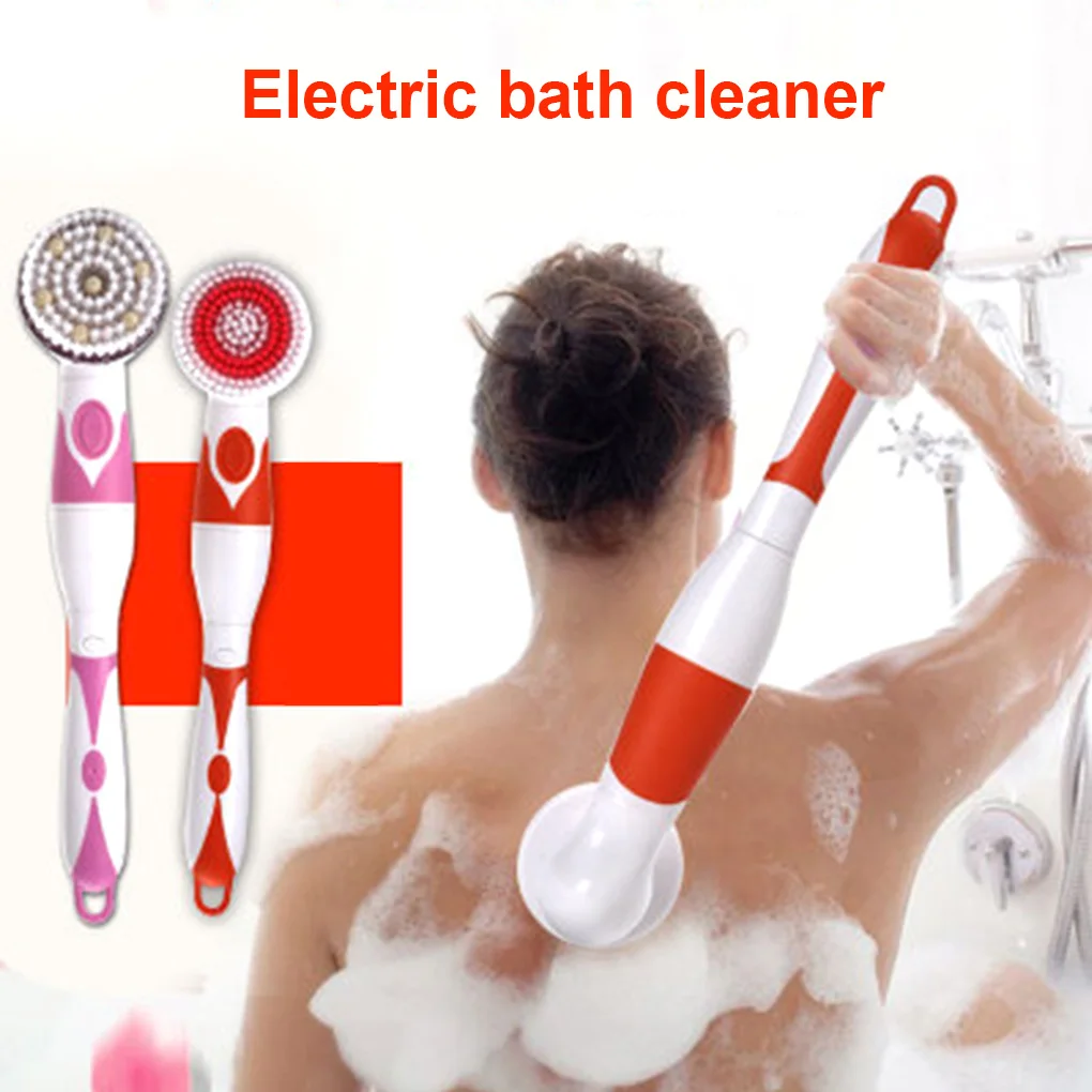 

Automatic Shower Brush 4 in 1 Multifunctional Electric Bath Cleaning Massage Brush Waterproof Anti-slip Shower Spa Tool