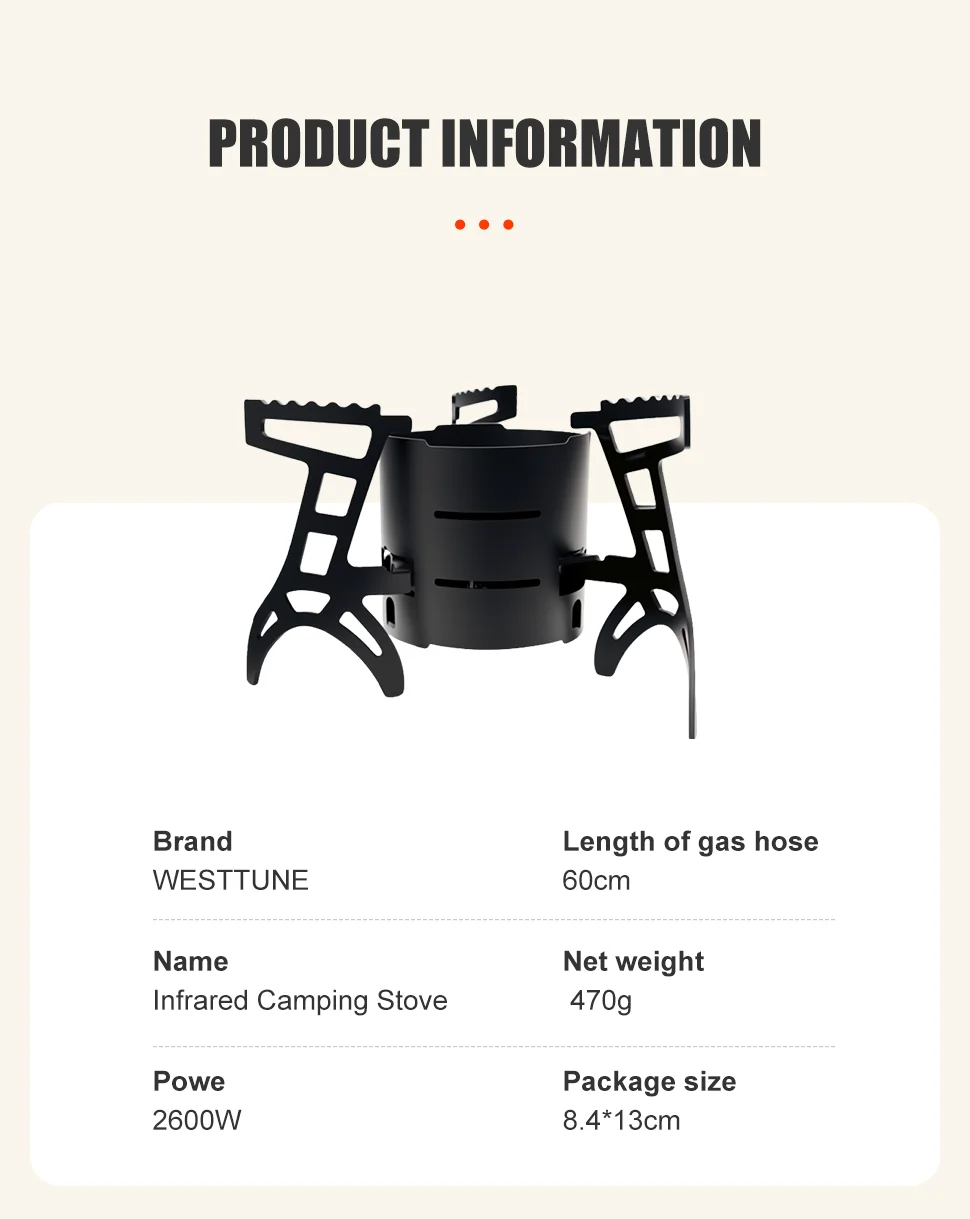 Camping stove product view