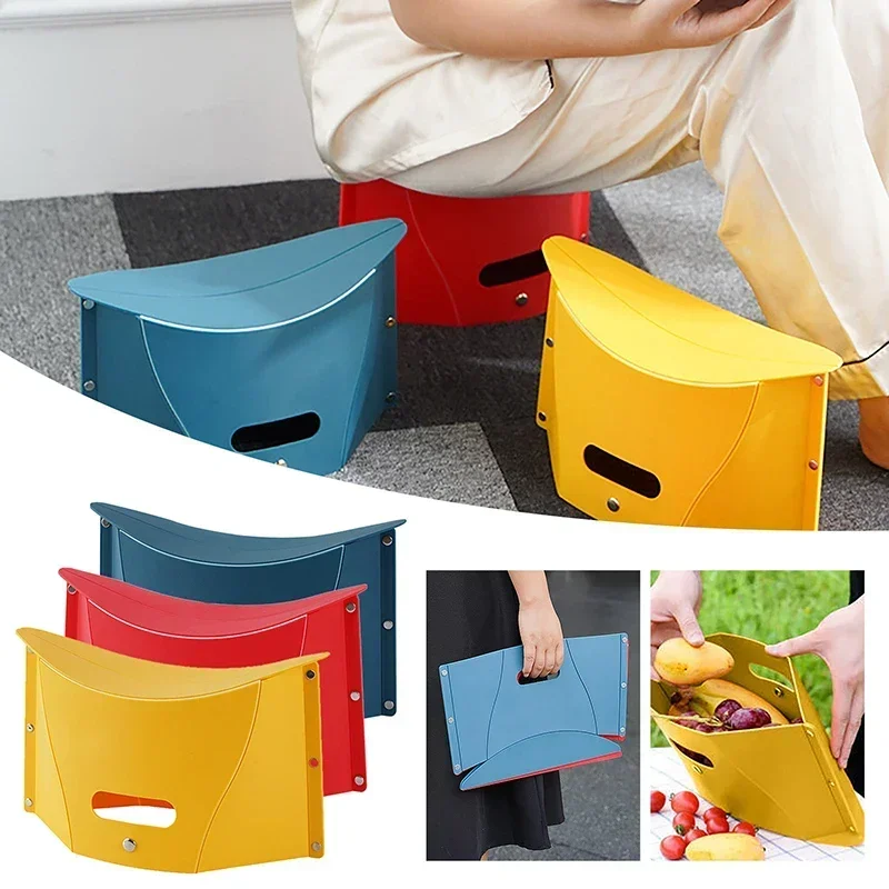 

Portable Folding Stool Outdoor Chairs Entertainment Play Cards Fishing Rest Portable Folding Stool Simple Bench Multifunction