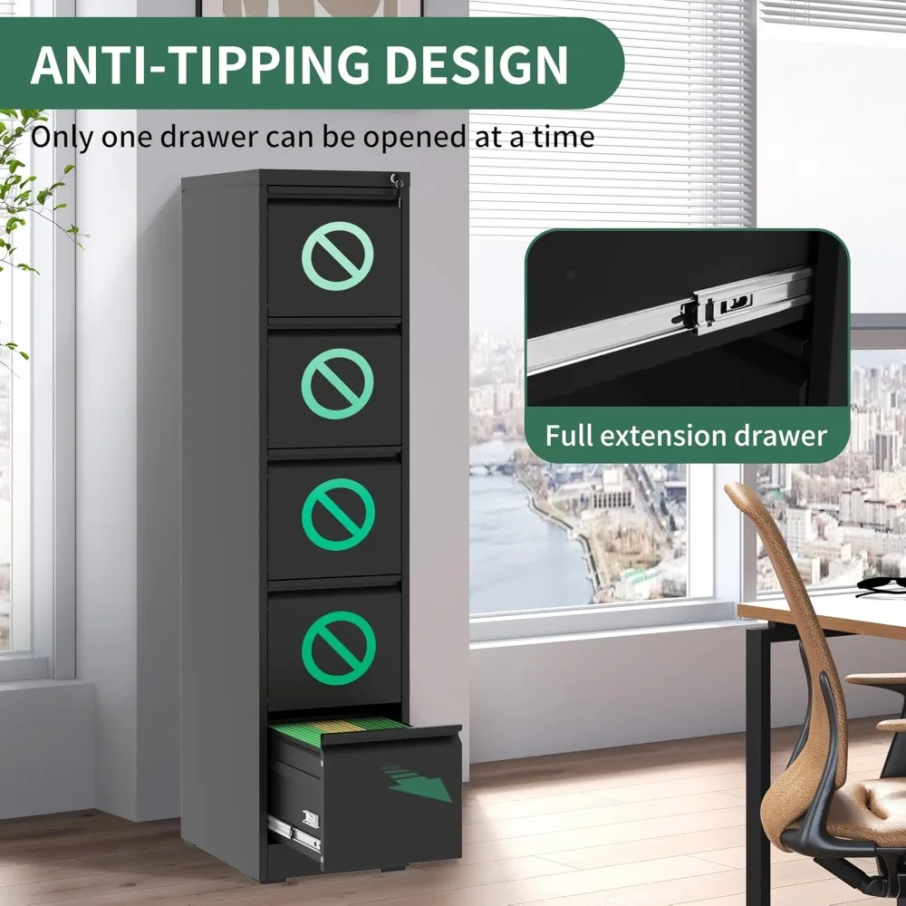 file cabinet, vertical file cabinets with lock for home office,heavy duty office steel filing cabinet for hanging letters/legal/