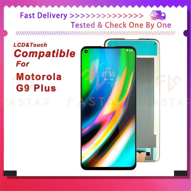 

ЖК-дисплей G9 Plus 6,81 ''для Motorola Moto G9 Plus XT2087, сенсорный дигитайзер в сборе, замена экрана телефона G9Plus, оригинал