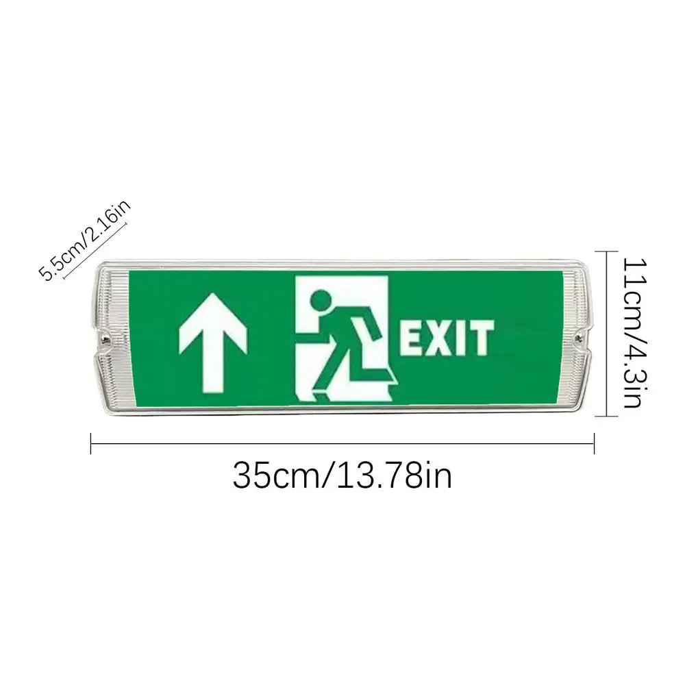 Señales de salida iluminadas, señal de evacuación para supermercado, señal de salida de seguridad LED, luz indicadora de evacuación, luces de señal de salida contra incendios