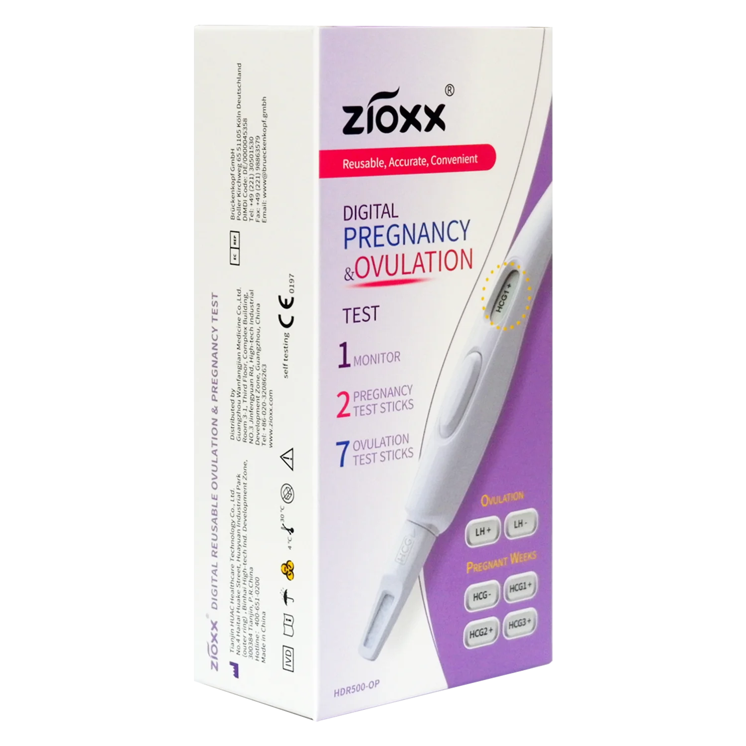 ZioxxReusableDigitalOvulationandEarlyResultPregnancyTestswith