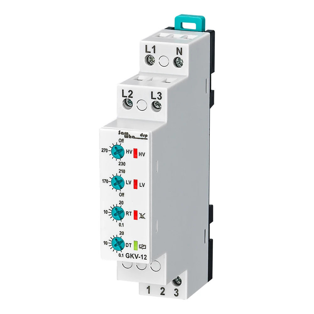 Samwha-dsp Gkv12gkv-12f 380vac Trifásico sob Tensão sobre Tensão Relé de Seqüência de Fase