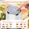 Mini Food Processor with 2.5 Cup Glass Bowl Small Electric Food Chopper for Vegetable Meat Fruit Puree,2 Speed With Sharp Blades 5