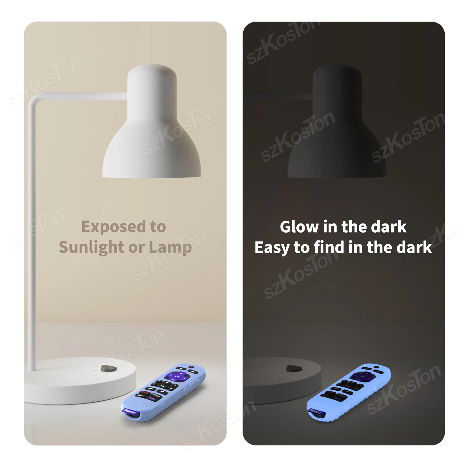 Silicone Remote Case Silicone Remote Cover Silicone Remote Sleeve Remote Controller Cover Silicone Case Protector for Roku Voice Remote Pro 2nd Edition RCB1R /RCOS1
