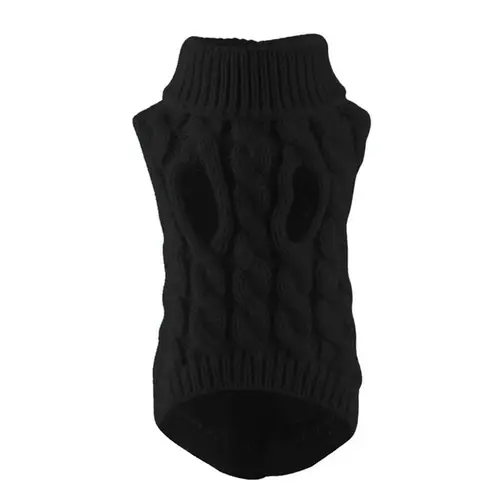 New Pet Small Pet Dog Clothes Sweater Fashion Autumn Winter Solid Fried Dough Twists Knitting Warm Comfort Clothing - Image 8