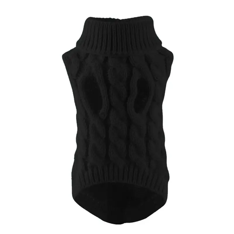 New Pet Small Pet Dog Clothes Sweater Fashion Autumn Winter Solid Fried Dough Twists Knitting Warm Comfort Clothing - Image 8
