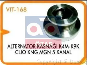 Puleggia Alternatore 168-Kng Per Clio-Mgn-Kng "-K9K-K4M * K9K-K4M *