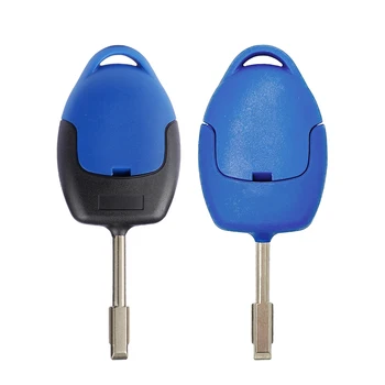 Chiave a distanza per auto con Chip per Ford - XNRKEY 3 pulsanti chiave a distanza per auto 4 d63 Chip 433Mhz con lama blu
