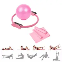 1set Pilates Equipment For Home Workouts Pilates And Ball Set Resistance Bands & More Perfect For Home Pilates Equipment Y0n2