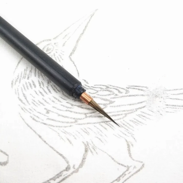 Chinesische Kalligraphie Stift Kaninchen Haar Sorgfältige Malerei Pinsel Stift Chinesischen Aquarell Malerei Kalligraphie Pinsel Tinta China – Detail 9