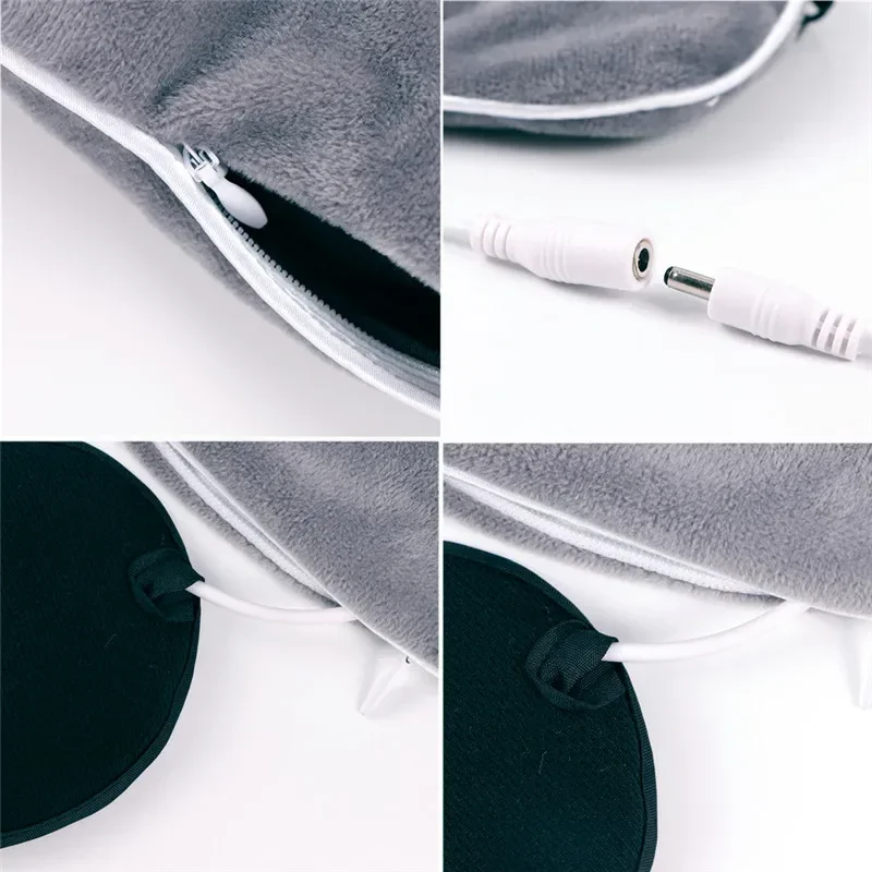 Eye Protection Steam Eye Mask Electric Heating Hot Intelligent Heating Sleep Shading USB Connection  Travel Relief EyeMask 5