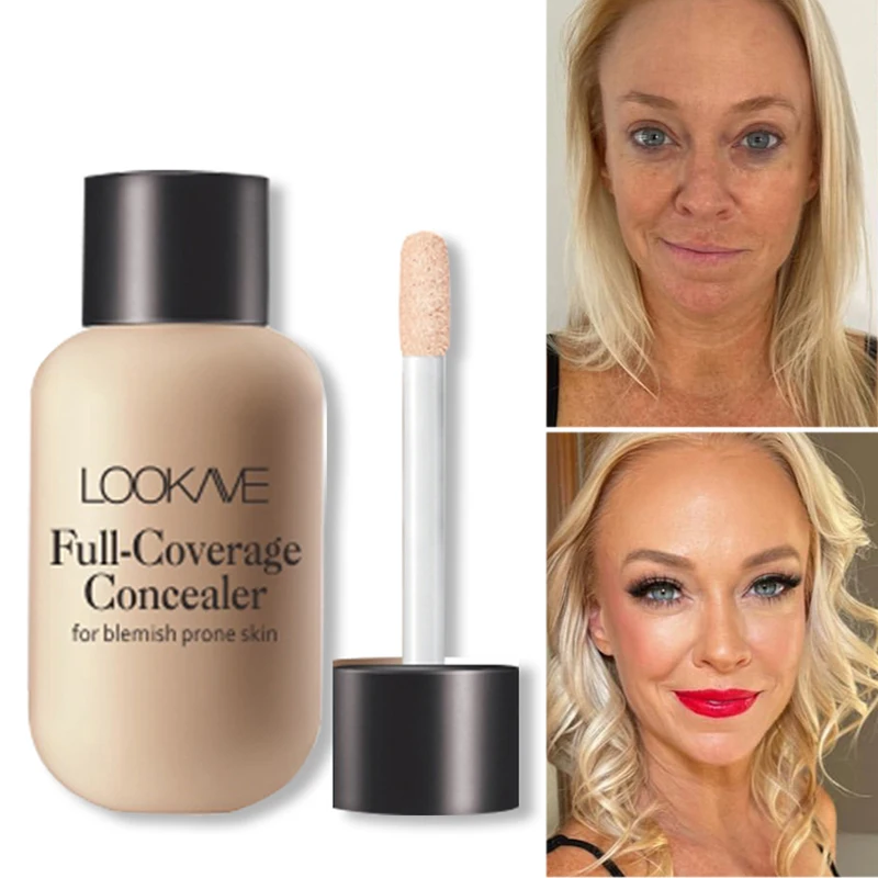 Waterproof Liquid Concealer 3 Colors Matte Full Coverage Acne Scars