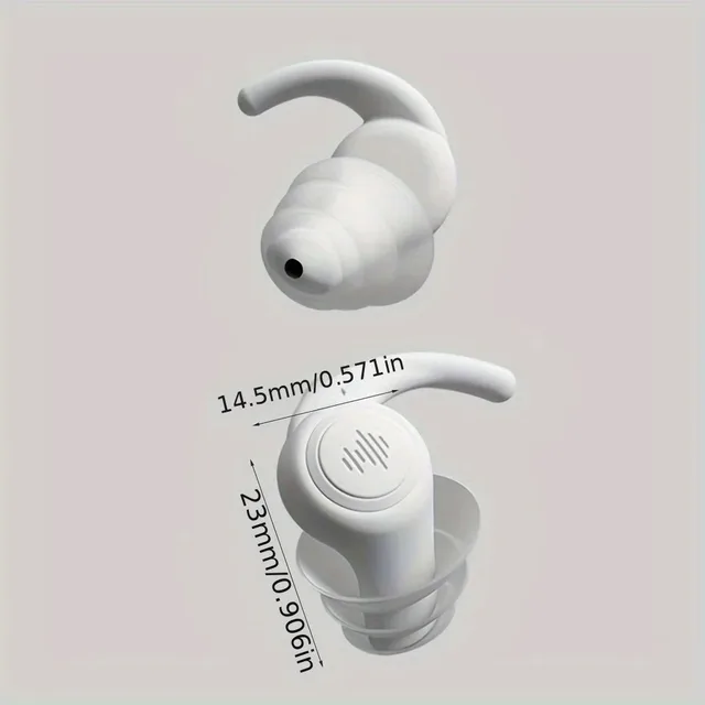 HUAK 2 Layer/3 Layer Soft Silicone Ear Plugs -Noise Cancelling Reusable for Sleeping, Work, Study, Snoring,Concerts 5