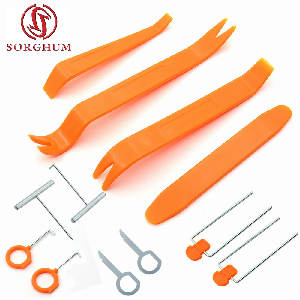 

Plastic Auto Dismantle Tools Kit Car Radio Door Clip Panel Trim Dash Audio Removal Installer Pry Kit Refit Set