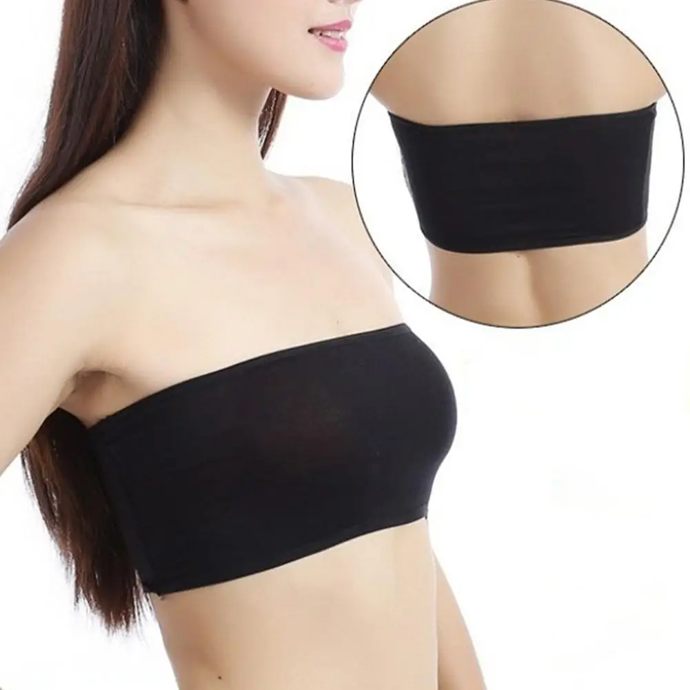 Traceless Beautiful Back Underwear Women's Belt Chest Pad No Steel Tube Top No Shoulder Strap One Shoulder To Prevent women lingerie bra,women tube tops