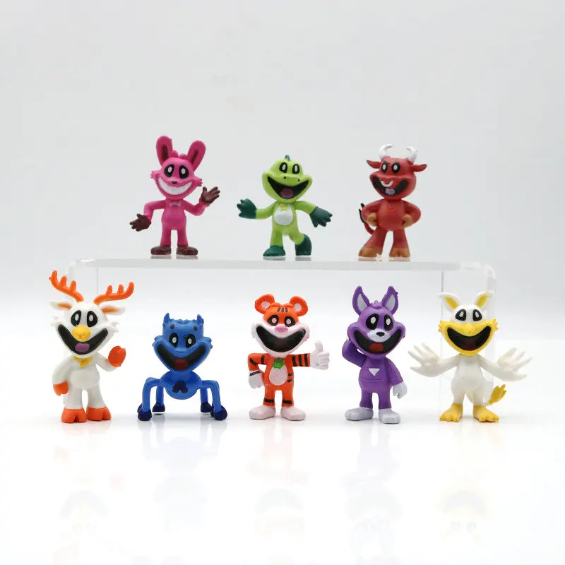 8Pcs/Set Smiling Critters 2 Figures Game Cartoon Aminal