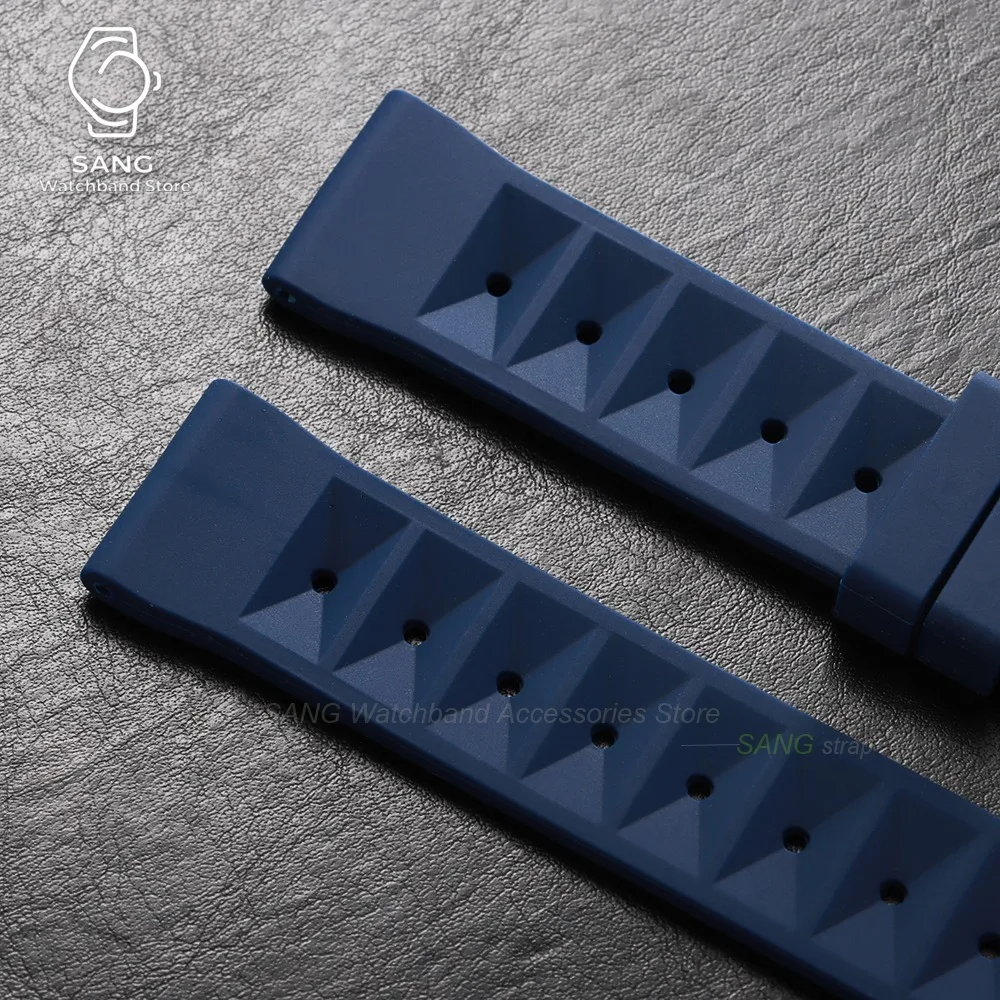 Premium Silicone Waterproof Watch Strap - Soft Rubber Sport Replacement Wristband