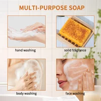 Savon au citron, curcuma et acide kojique 100g, soin éclaircissant pour la peau, barre de beauté blanchissante naturelle pour le nettoyage du visage et l'hygiène corporelle 4