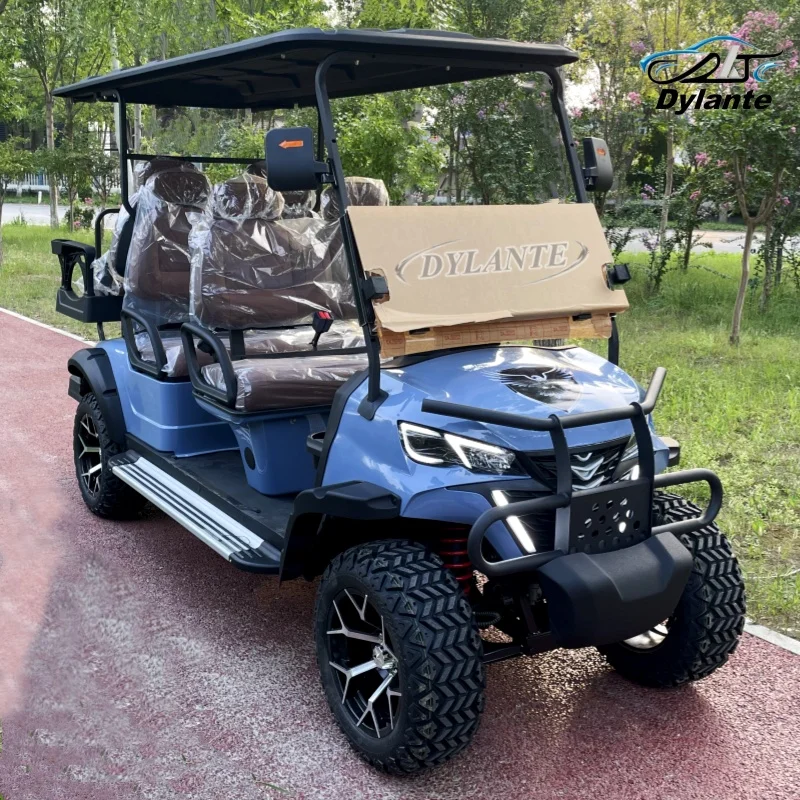5kw 4kw Shooting Club Car Off Road Gasoline Hunting Car 2 4 6 Seat Lithium Battery Electric Solar Golf Cart