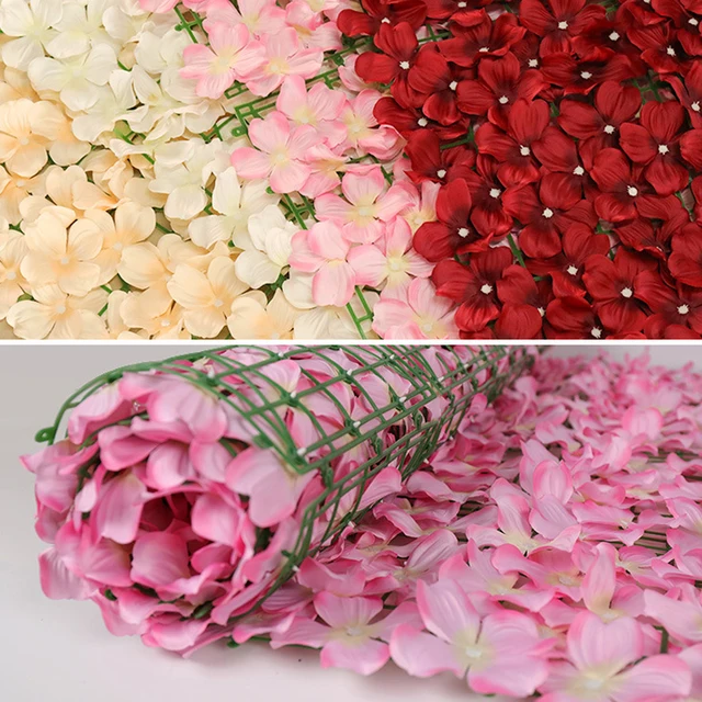 Mesterséges Virágkerítés Rácsos Tekercs Fal Tereprendezés Kerítés Adatvédelmi Képernyő Kültéri Kerti Háztáji Erkély Dekoráció - Image 6