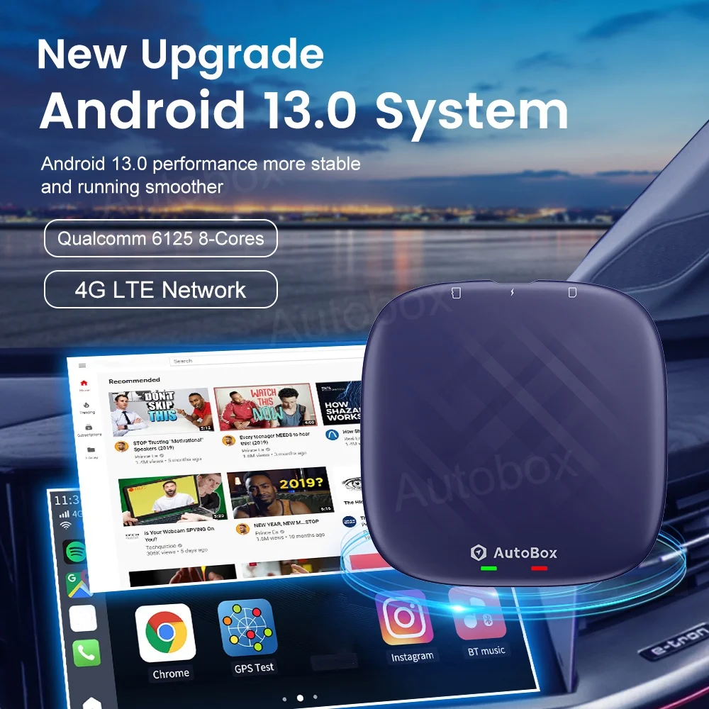 carplay 入り込み aibox 13.0アンドロイド カープレイ youtube