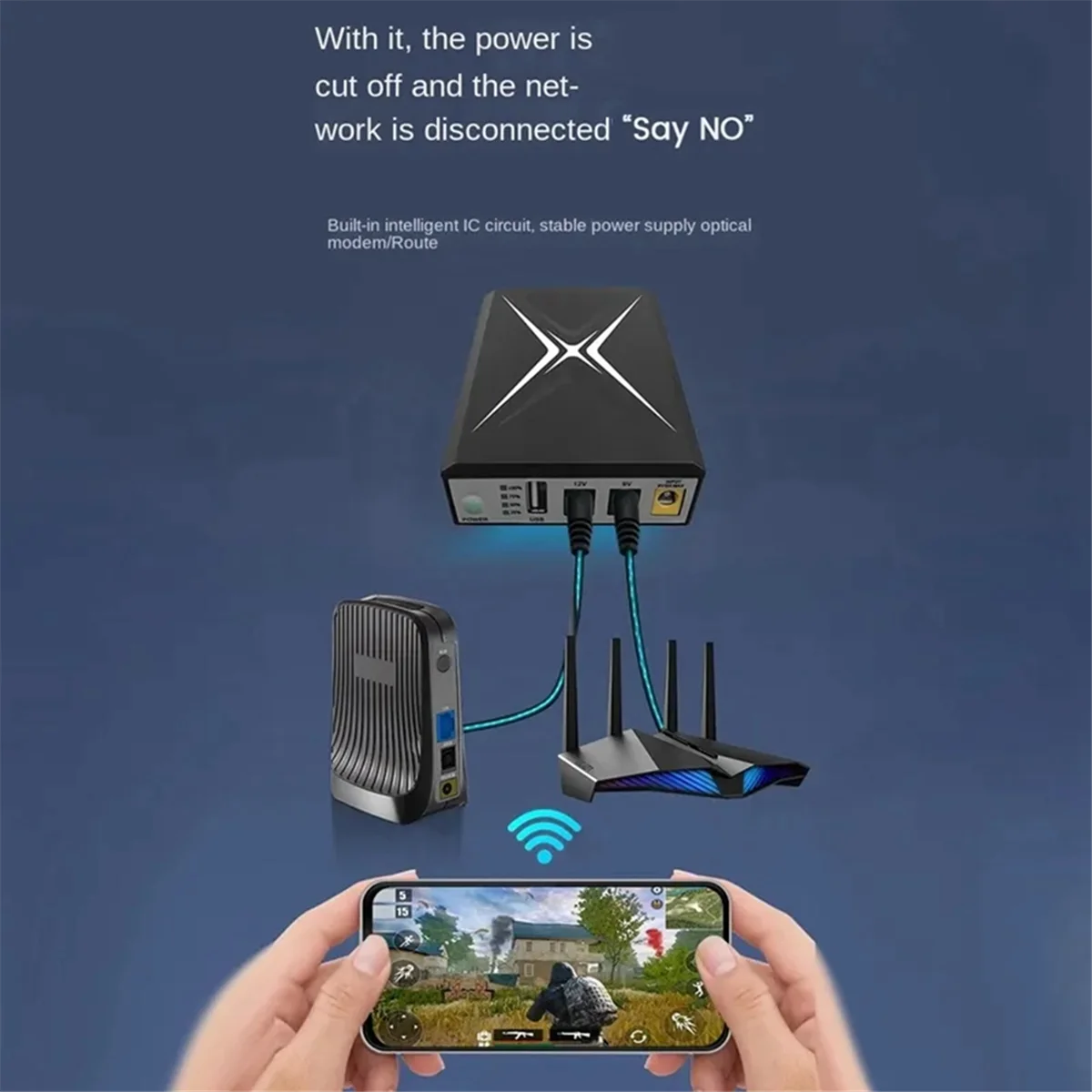 USEFUL 10400MAh DC UPS Uninterrupted Supply Router 9V 12V 18W Battery Backup Mini UPS USB Wifi Router for CCTV Power Supply