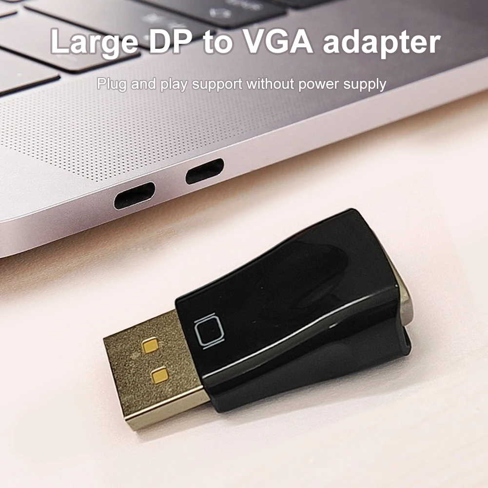 디스플레이 포트 수-VGA 암 어댑터, 단방향 케이블 수-암 변환기, TV 노트북 모니터용 전원 불필요