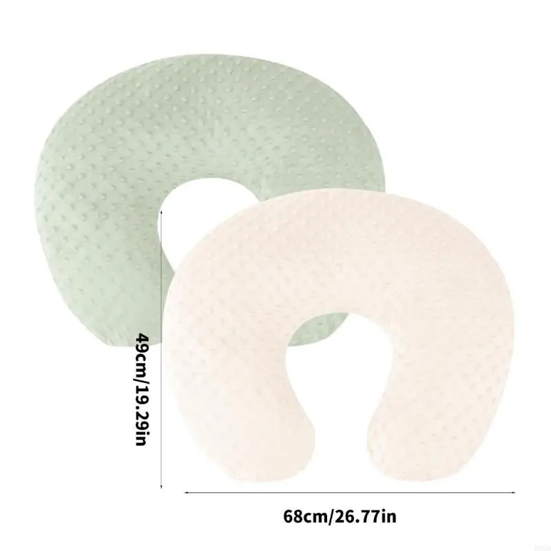 Pack Of 2 Soft Nursing Pillow Covers Baby Nursing Pillow Cover set for Newborns