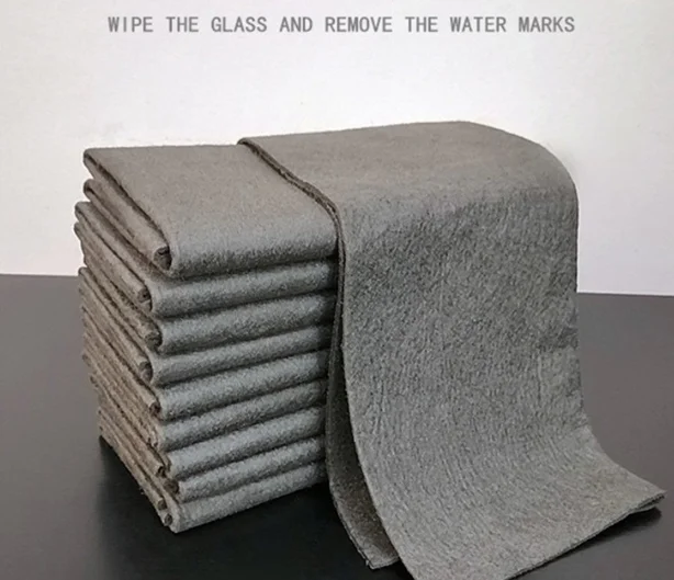 Magic glass towel cloth glass mirror without leaving any marks clean waterless printed suede car towel