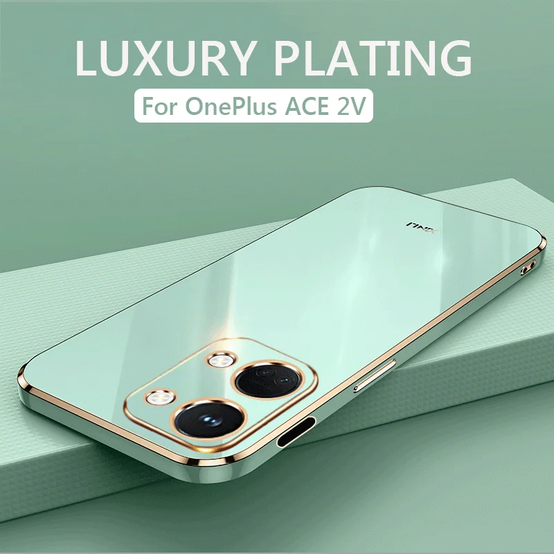 Capa de telemóvel quadrada de luxo para oneplus ace 2v macia_voghion.com