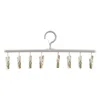 3438 Multi-function drying rack with clip drying rack student dormitory non-slip socks holder household clothes drying 5