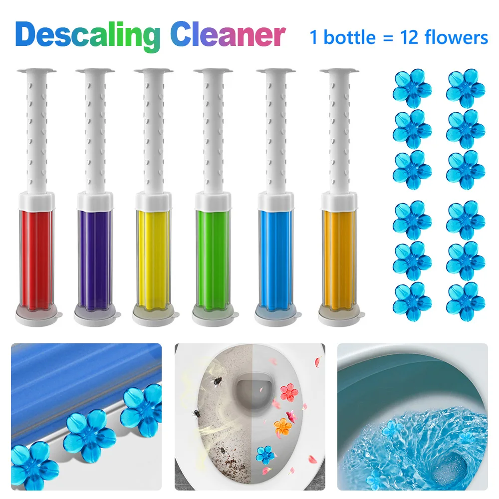 Toilet Cleaner Gel Deodorant Remove Odors Leave No Traces 12 Flowers