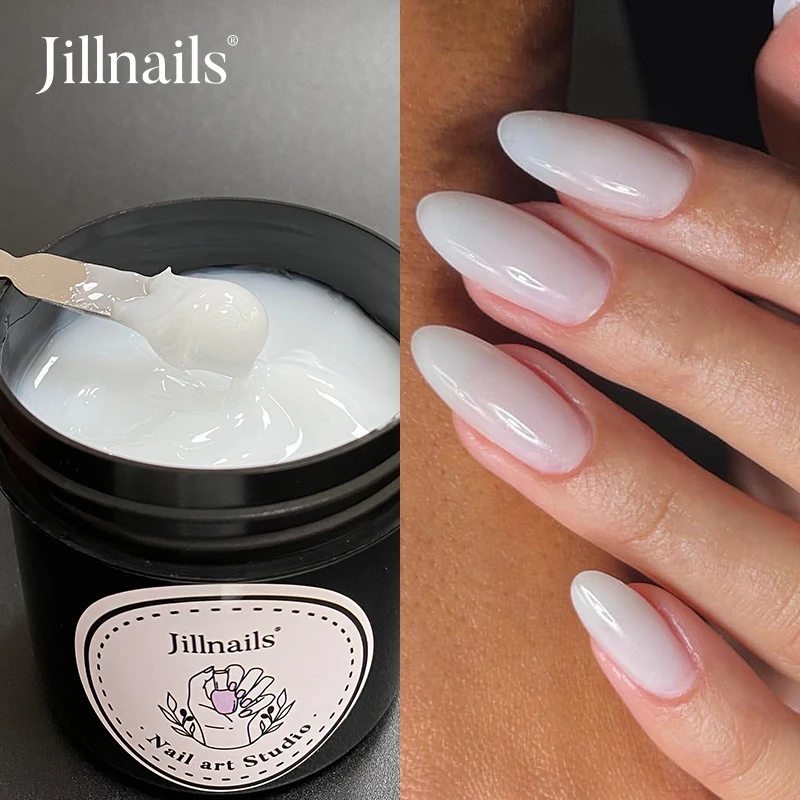 Jillnails Jelly Gel Builder Nails Extension Clear Nail Sculpt Rubber Cream Gel 100g 4