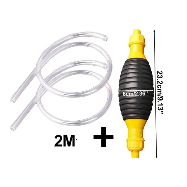 Dedra N1540 Handabsaugpumpe Für Öl & Kraftstoff – 1,6 L Behälter, Inklusive 2 Schläuche, Universell Für Werkstatt Und Hobby