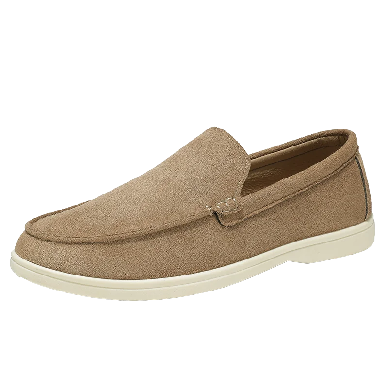 Fashionable and comfortable flat men's casual shoes, large size 39-46, summer driving loafers, breathable men's shoes