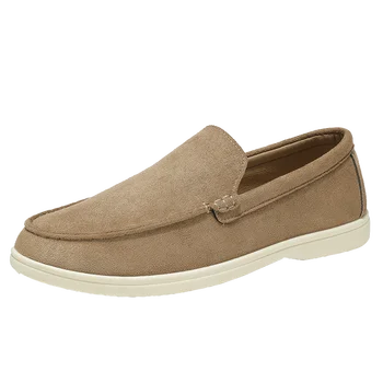 Fashionable and comfortable flat men's casual shoes, large size 39-46, summer driving loafers, breathable men's shoes