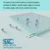34-35.5 in.W x 72 in.H Bifold Frameless Glass Shower Door,1/4 in. Fold Clear Glass Shower Panel Pivot Swing Shower Doors 2