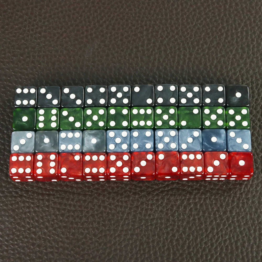 Dadi D6 da 10 pezzi con punte, dadi mini formato 12 mm per giochi di ruolo Gioco di poker Insegnamento della matematica - immagine 6