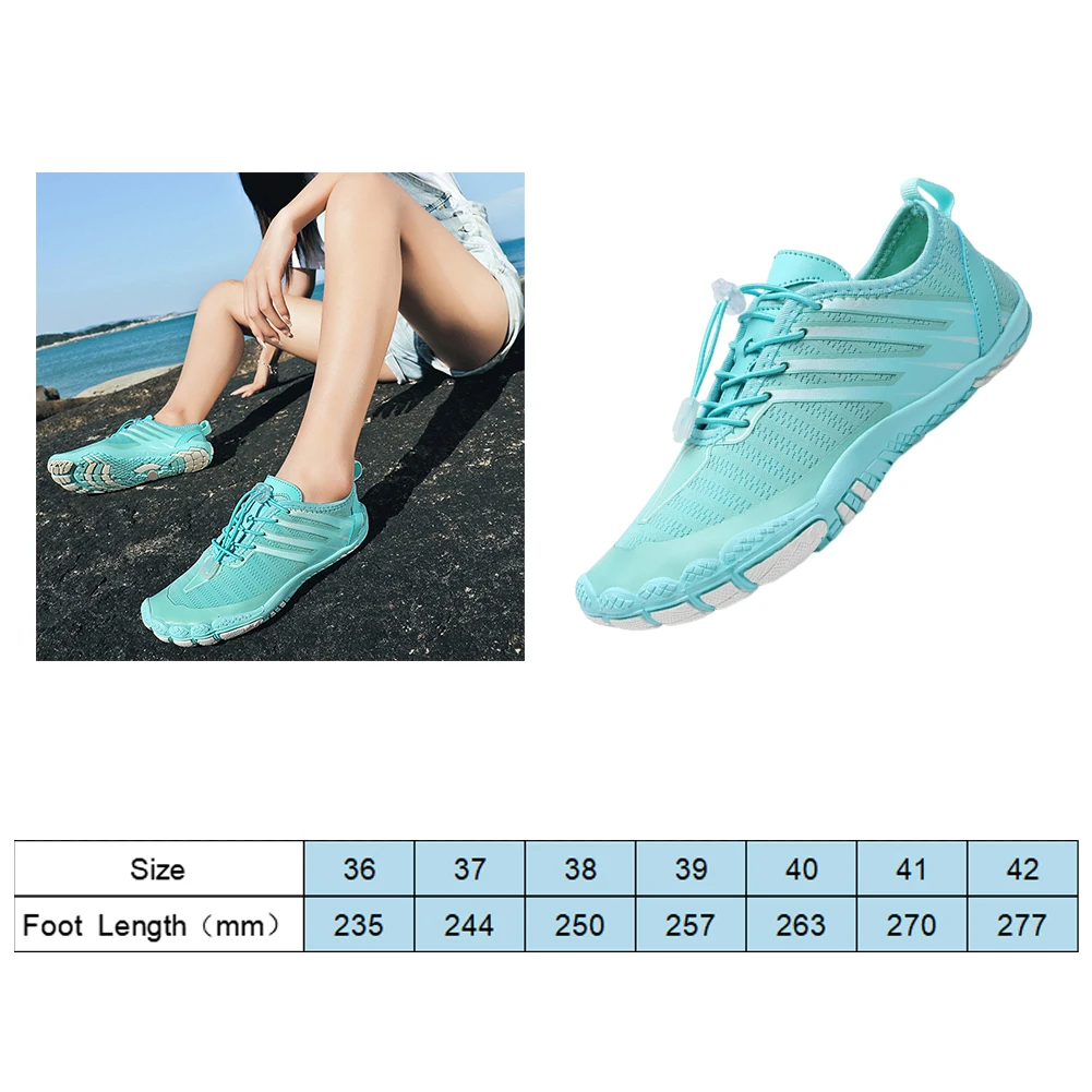 Unisex Quick-Drying Beach Water Shoes Swimming Slippers Seaside Barefoot Aqua Shoes Women Men Surfing Upstream Diving Sneakers