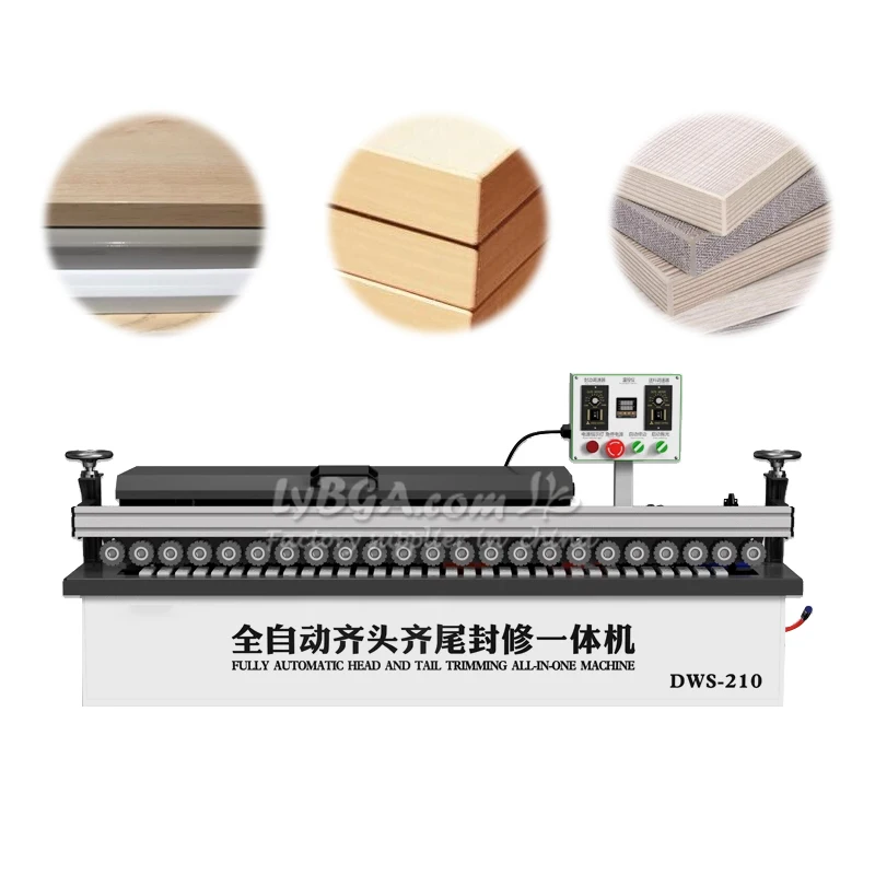 완전 자동 엣지 밴딩 기계 4000W LY DWS190 DWS210 LY-1280 곡선 및 직선 겸용 공압식 밴딩기