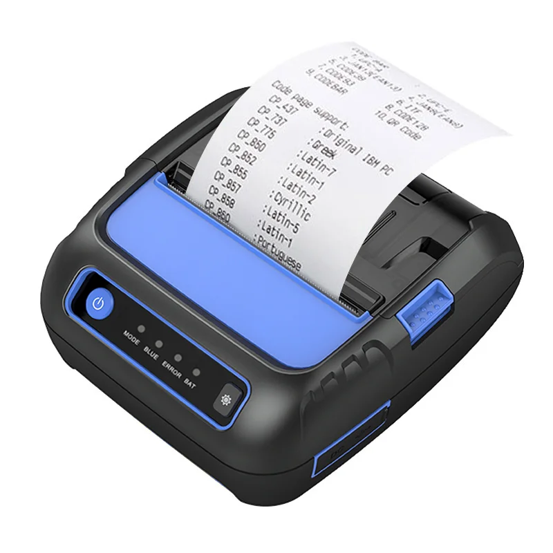 

Mobile barcode industrial 80mm portable label thermal handheld sticker 3 inch Bt barcode printer
